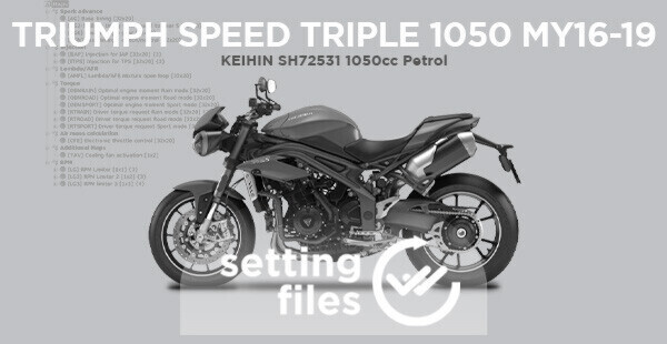 Settaggi di seconda generazione per centraline KEIHIN installate sul marchio TRIUMPH