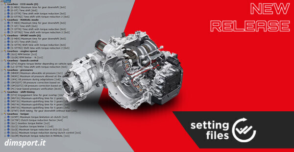 Aggiornamento file di settaggio per BOSCH DQ381/DQ500 MQB