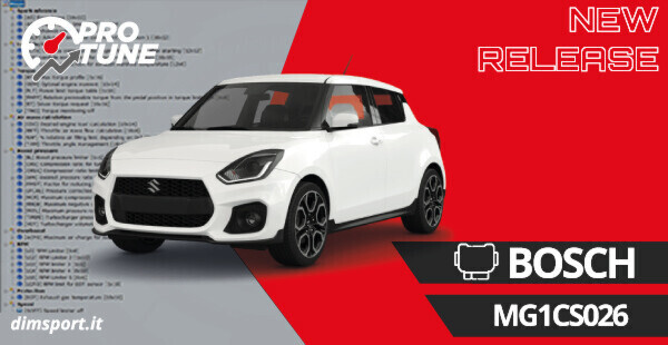 Novità per impianti BOSCH MG1CS026: file di settaggio aggiornati e ProTune disponibili!