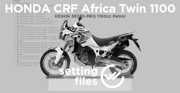 Settaggi di seconda generazione per centraline KEIHIN installate su Honda CRF Africa Twin 1100