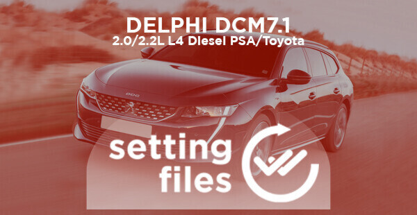 Settaggi di seconda generazione per centralina DELPHI DCM7.1 (L4 diesel 2.0/2.2L)