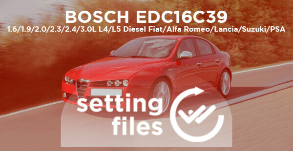 Settaggi di seconda generazione per centralina BOSCH EDC16C39 (L4/L5 diesel 1.6/1.9/2.0/2.3/2.4/3.0L)