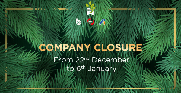 Chiusura per le festività natalizie!